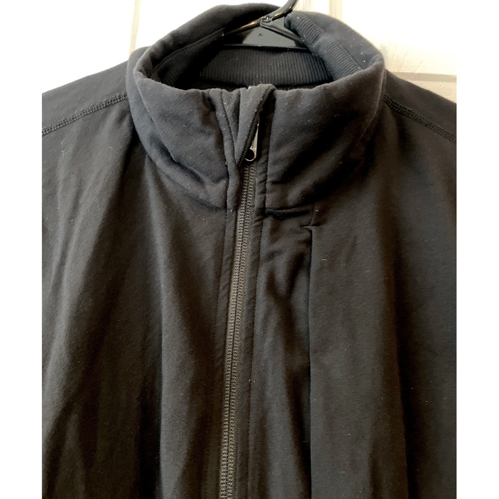 Lululemon Athletica Mens Sojourn Jacket Black Full Zip Mock‎ Neck Size M H6 - Picture 5 of 15